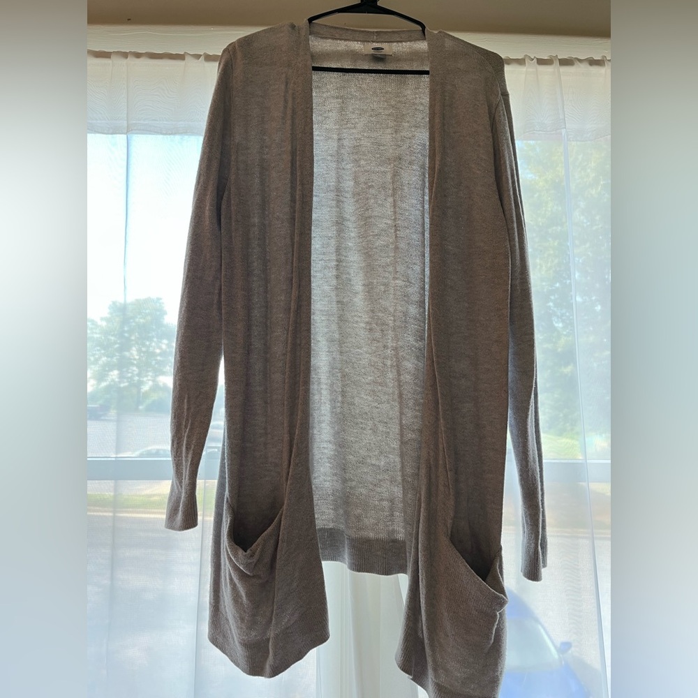 Old Navy Women's gray Open Front Cardigan